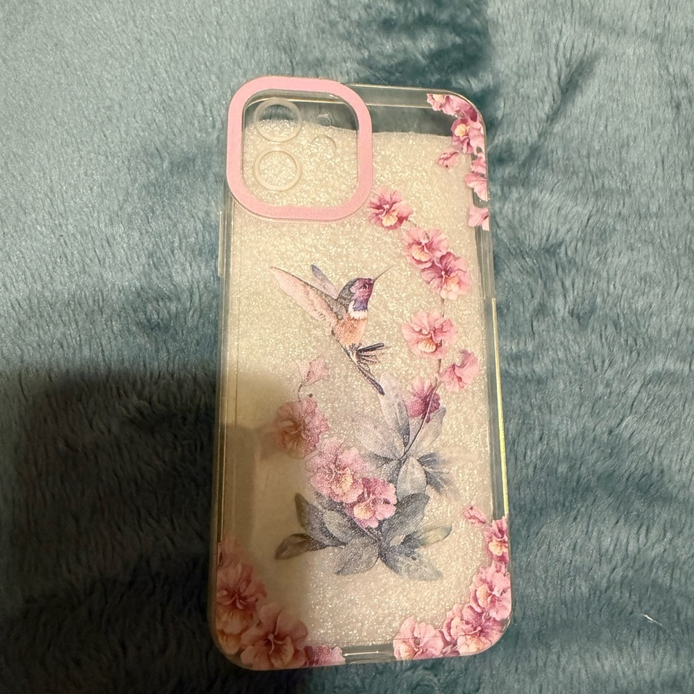 Hummingbird Floral Pink Phone Case for IPhone 12 Pro Max